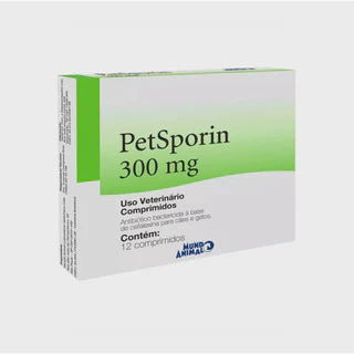 Petsporin 300mg 12 Comprimidos para Cães e Gatos Mundo Animal em Oferta na Shopee