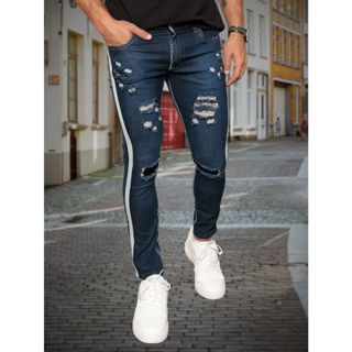 Calça Jeans Feminina Cintura Alta Empina Bumbum Com Lycra Skinny Rasgadinha  Apertadinha Novidade Lançamento 2023