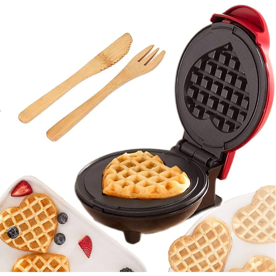 Mini Máquina De Waffle Multiuso Grill Portátil Antiaderente