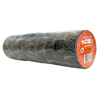 Kit 10 Fita Isolante 5 ou 10 Metros Pacote 10 Unidades Fitas Antichama Preta Rolo