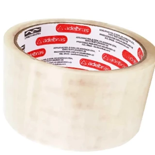 Fita Adesiva Grande 48mm X 40m Transparente ou Marrom Adelbras Versátil Resistente Multiuso Universal em Oferta na Shopee