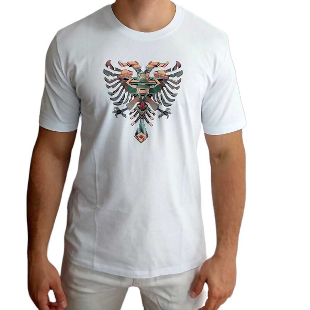 Camiseta Cavalera Indie Tracing Bicolor Estampa Emborachada - Cor