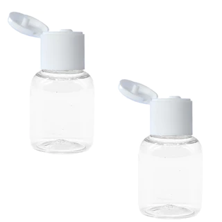 50 Mini Frascos Pet 10ml Tampa Flip Top Álcool Gel Shampoo em Oferta na Shopee