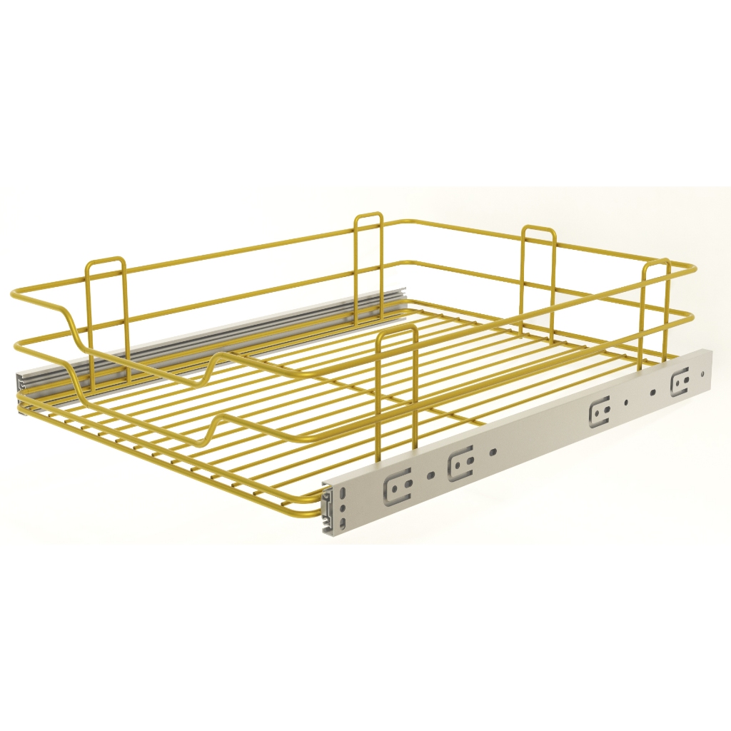 Gaveta Fruteira 270mmx400mm Aramada Dourada Para Módulo 30cm