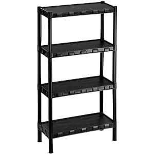 Estante Utilidades Plastica Com pezinhos 4 Prateleiras 1.06x55x25cm, ideal para cozinha, livros, ferramentas, objetos, sala, mercearia, quitanda, mercadinho , bomboniere,depósito , estoque, arrumação, multiuso