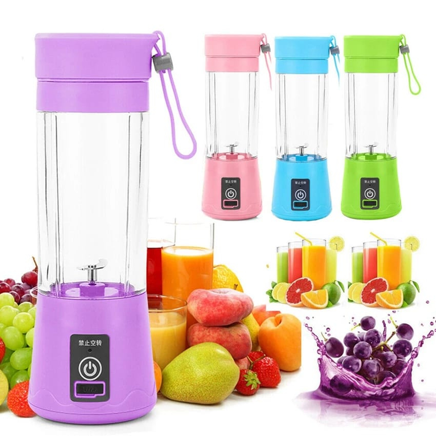 Mini Liquidificador Portátil Shake 6 Laminas + Cabo USB Envio Imediato