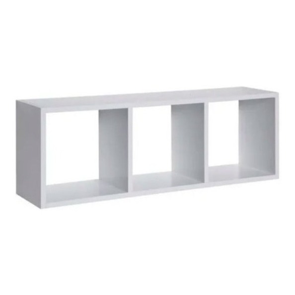Nicho Triplo Branco 90x30x30 100% Mdf sala quarto cozinha