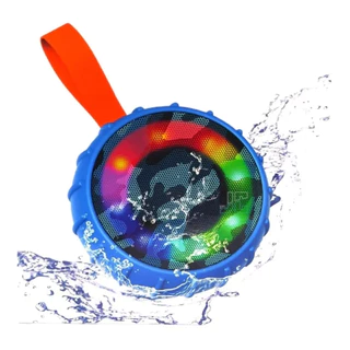 Caixa De Som Bluetooth à Prova D'água com Led RGB Kapbom KA8556 Potente 8w