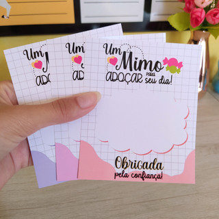Cartões de Agradecimento Personalizado p/ Bombom - Um mimo para adoçar ...