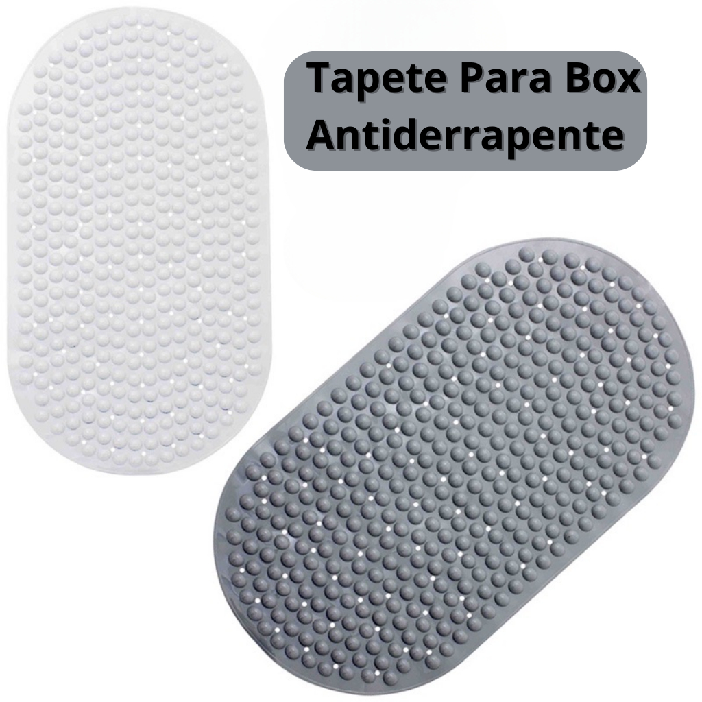 Tapete Silicone com Ventosa Para Banheiro Box Antiderrapante