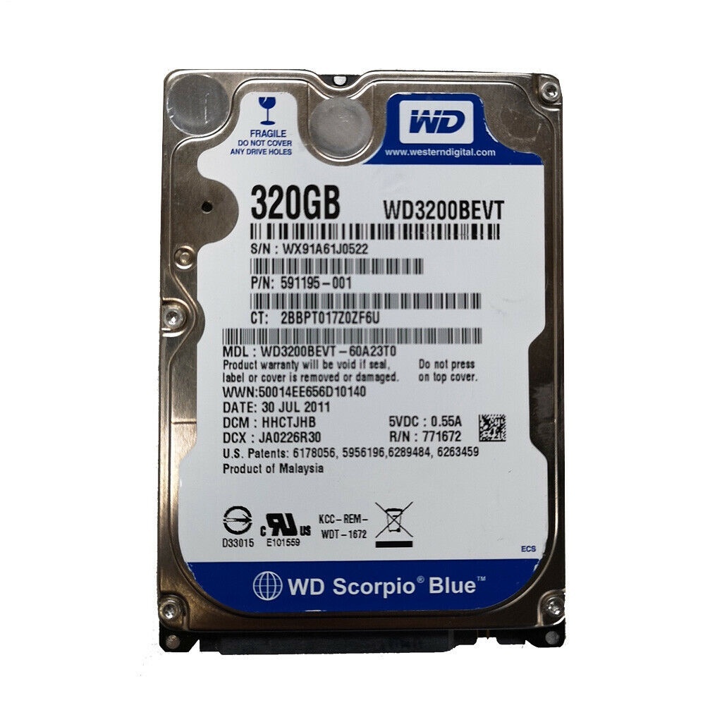 HD 2,5 USADO, CERTIFICADO, TESTADO... ÓTIMO PARA HD EXTERNO OU EXBOX 500GB