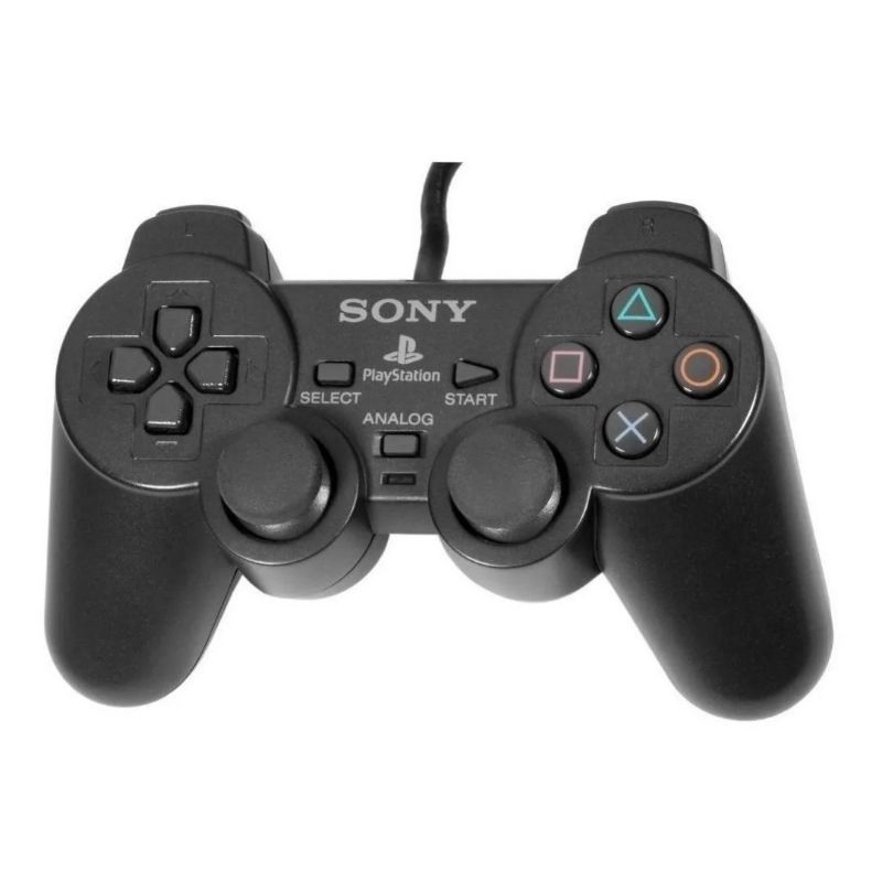 Controle Joystick Black  para Ps2 com fio