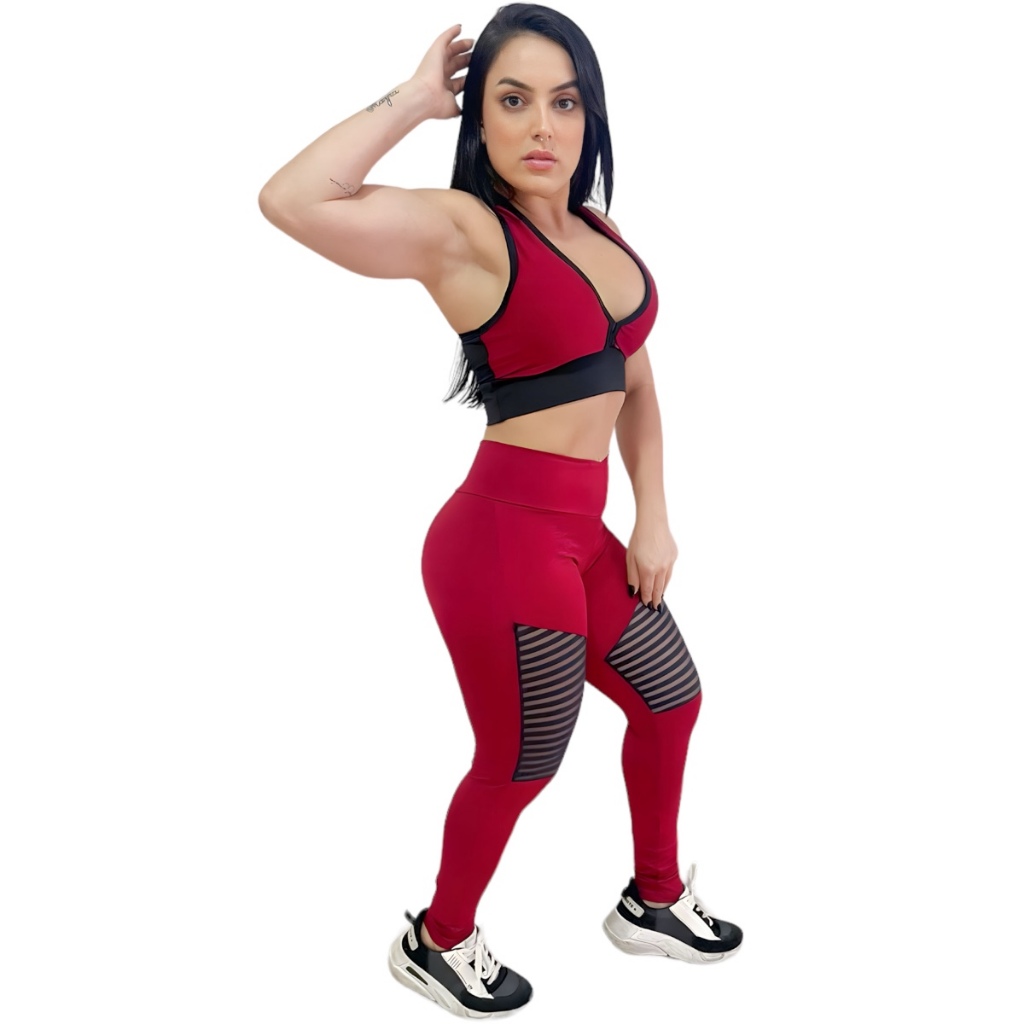 Calça Legging Fitness Feminina Tecido Suplex Grossa