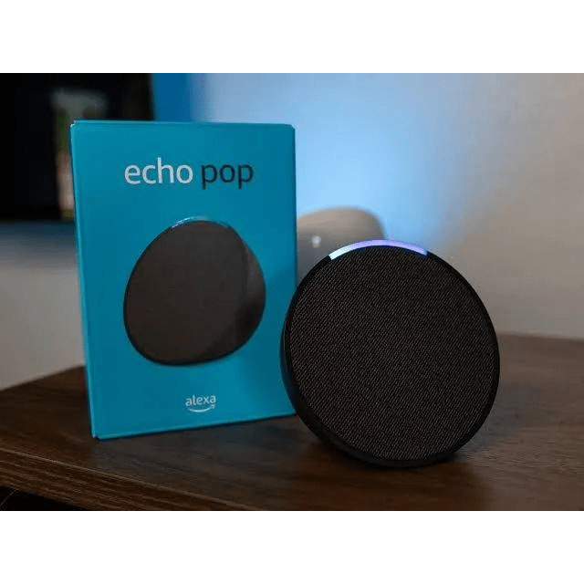 Echo Pop Alexa Com Assistente Virtual Charcoal Bivolt Caixa De Som