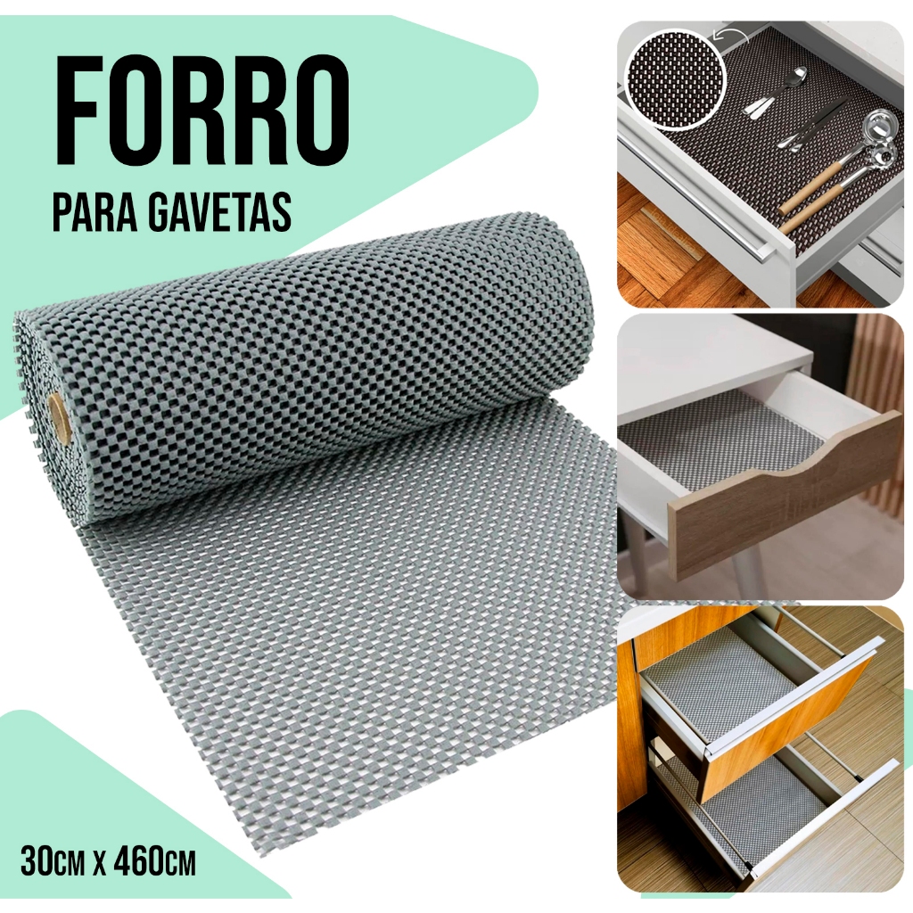 Forro para Gavetas Armário de Cozinha Closet Guarda Roupa Forro ...
