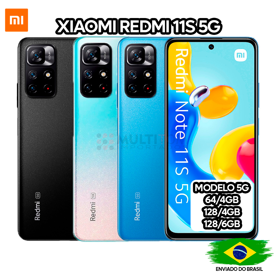 Xiaomi Redmi Note 11S 5G 128/6GB 128/4GB 64/4GB Ram - Versão Global