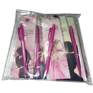 Mulher virtuosa- Kit 10 marca paginas com caneta em Oferta na Shopee