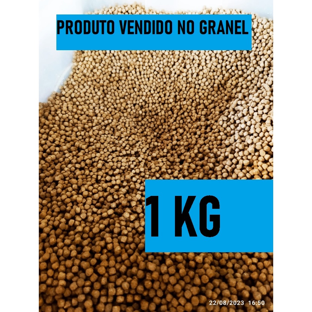 ATÉ 3KG Raçâo Acquamil de Peixe 32% 5 mm - Supra Crescimento Alevinos Flutuante.