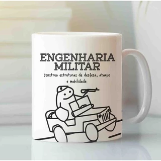 Caneca Flork Profissão Engenharia Militar