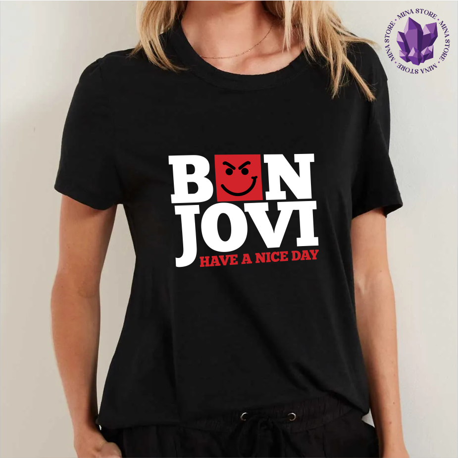 Camiseta Banda de Rock Bon Jovi Have a Nice Day | Shopee Brasil
