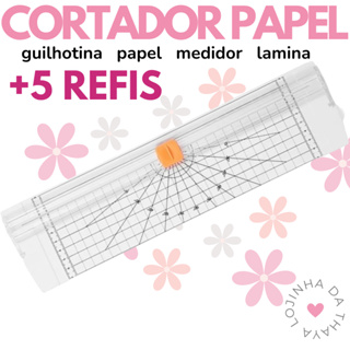 Guilhotina Cortador De Papel Refiladora A4/A5 Portátil 38 cm