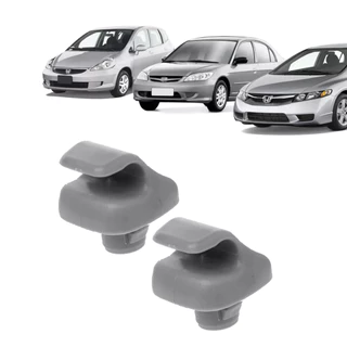2 Suporte Quebra Sol Civic Crv Fit Cinza - P950