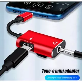 Adaptador Tipo C + P2 Para Fone Ouvido de Tipo C Usb C Carregador Celular