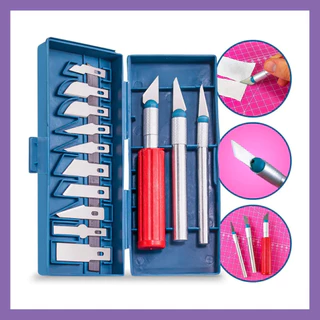 Kit Estiletes Pecisão Lanmax Estojo Organizador Artesanato Scrapbook Patchwork