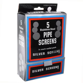 Telinha de Metal Silver Screens Pipe Screen 100 Envelopes com 5 telas cada total de 500 Telinhas