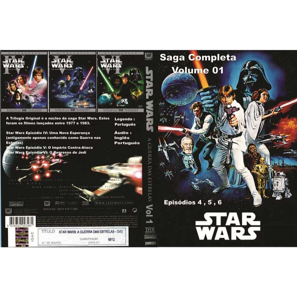 Coleção Star Wars: A Saga Completa (6 Discos)