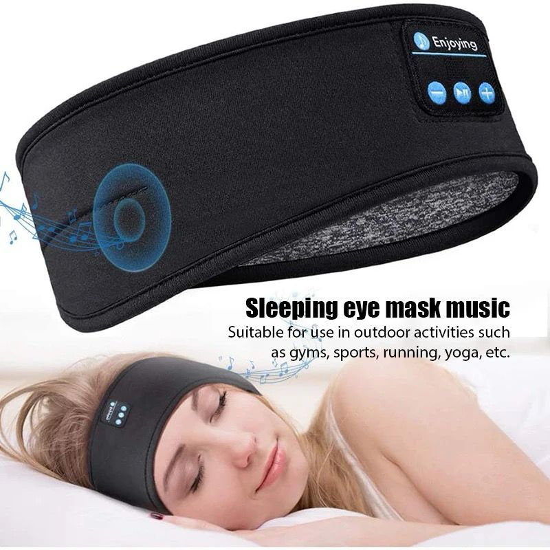 Fone De Ouvido Bluetooth Para Dormir Lavável Sem Fio TWS Esportivo Música Som Estéreo 5.0