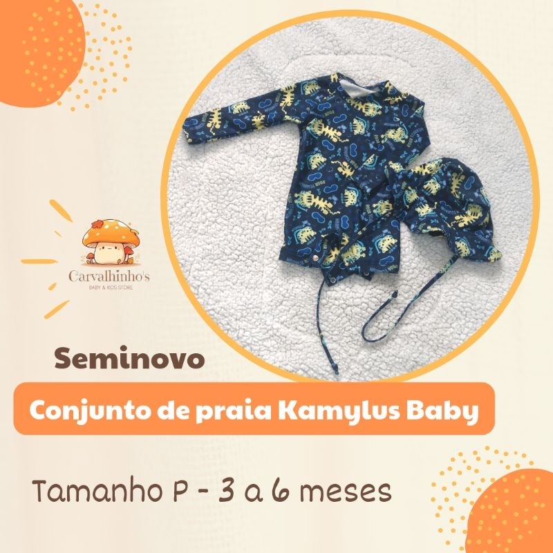 Roupas de bebê Kawaii para meninas clássicas fofas de caranguejo preppy  conjuntos de roupas de natação modernas integradas, >4-m, 6 Anos