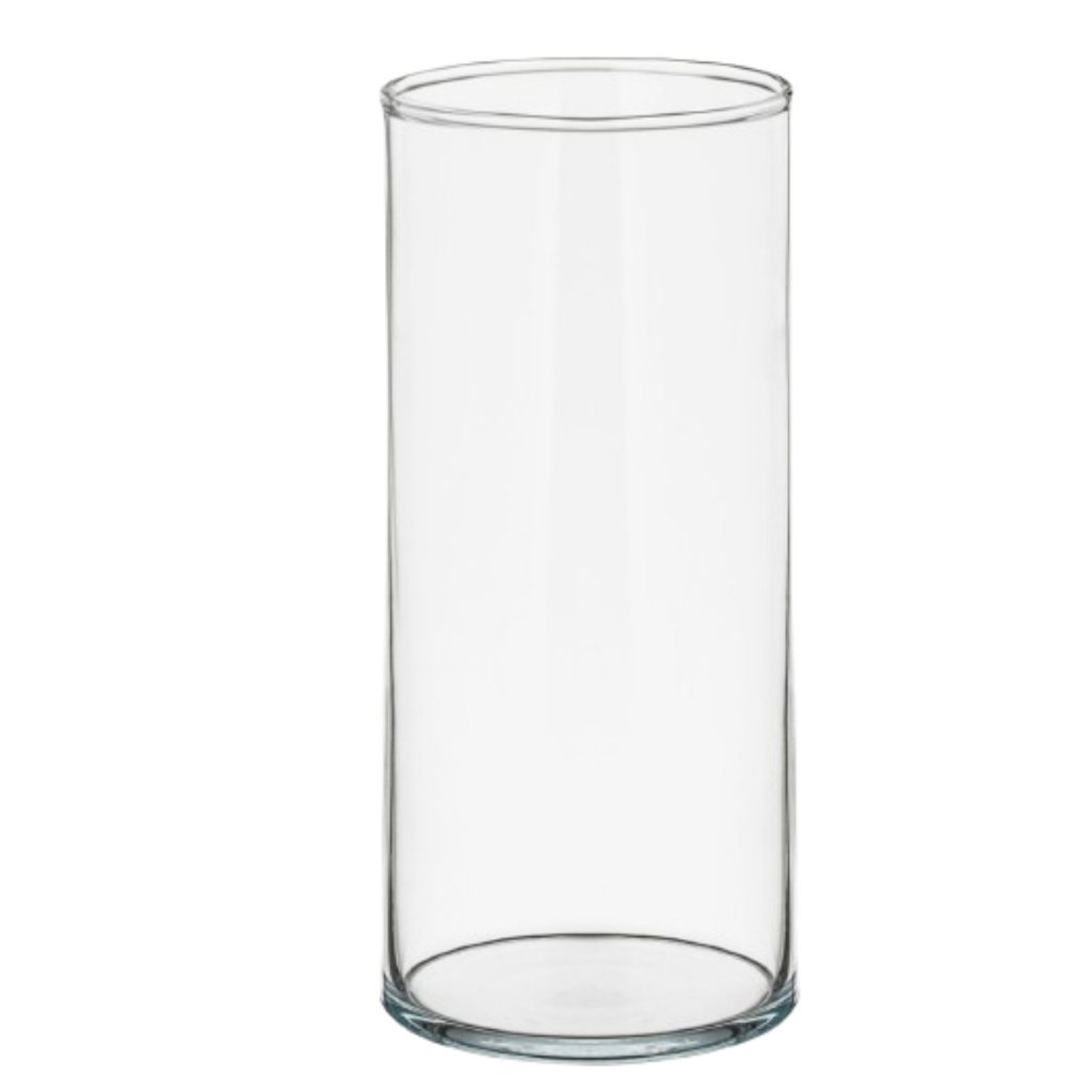 vaso de vidro tubo 30x14cm decoração flores arranjo decorativos