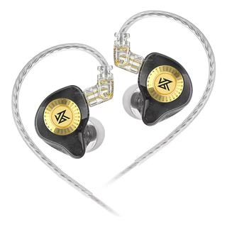 Fones de ouvido KZ EDX Pro C/Microfone Preto HIFI Bass Earbuds In Ear Monitor