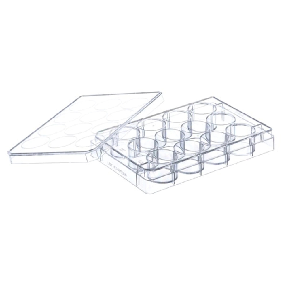 Placa 12 Poços Para Cultura De Células Fundo Chato 10 Placas | Shopee ...
