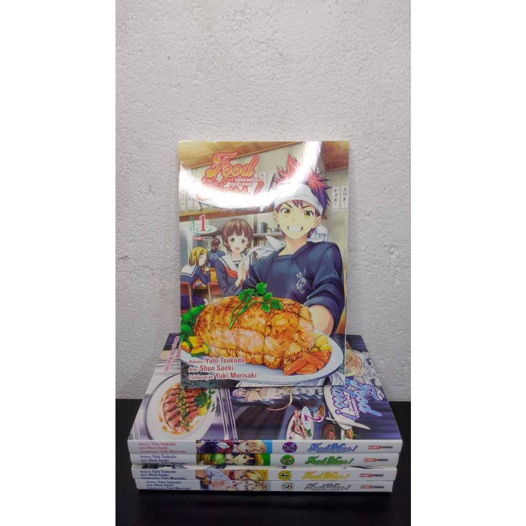 Mangá Food Wars Vol. 1 ao 5 + Marca Página | Shopee Brasil