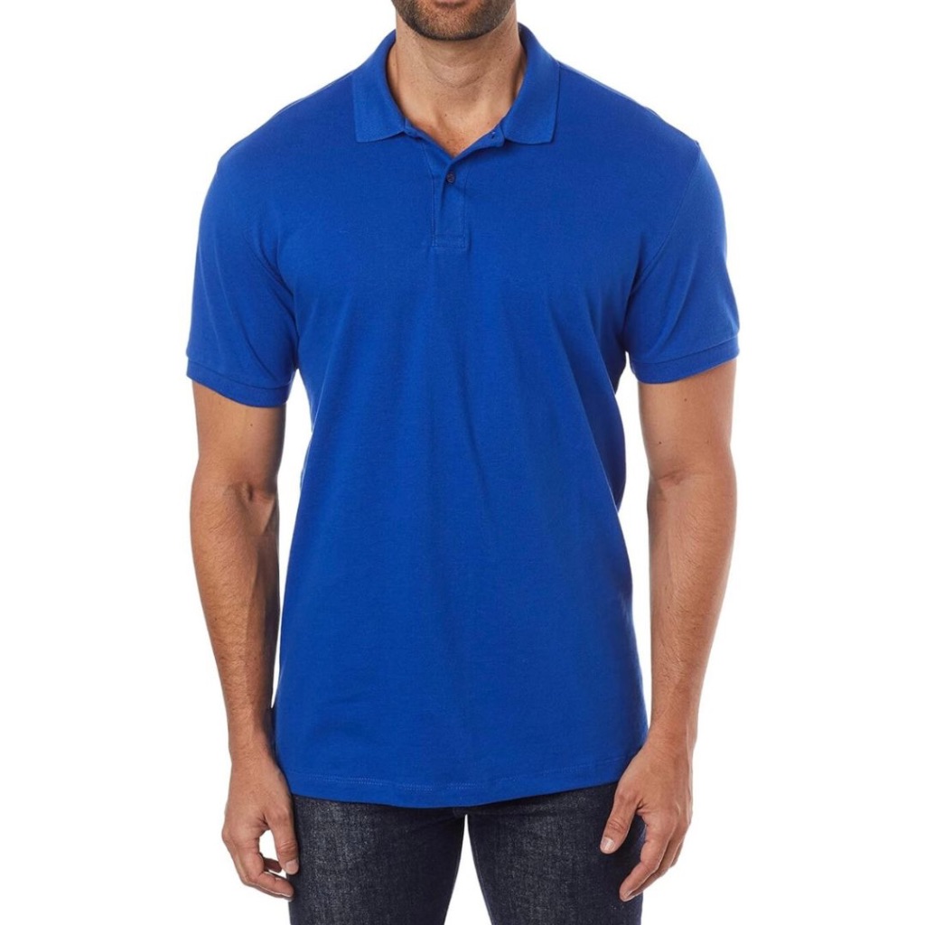Camisa polo masculina piquet blusa básica manga curta