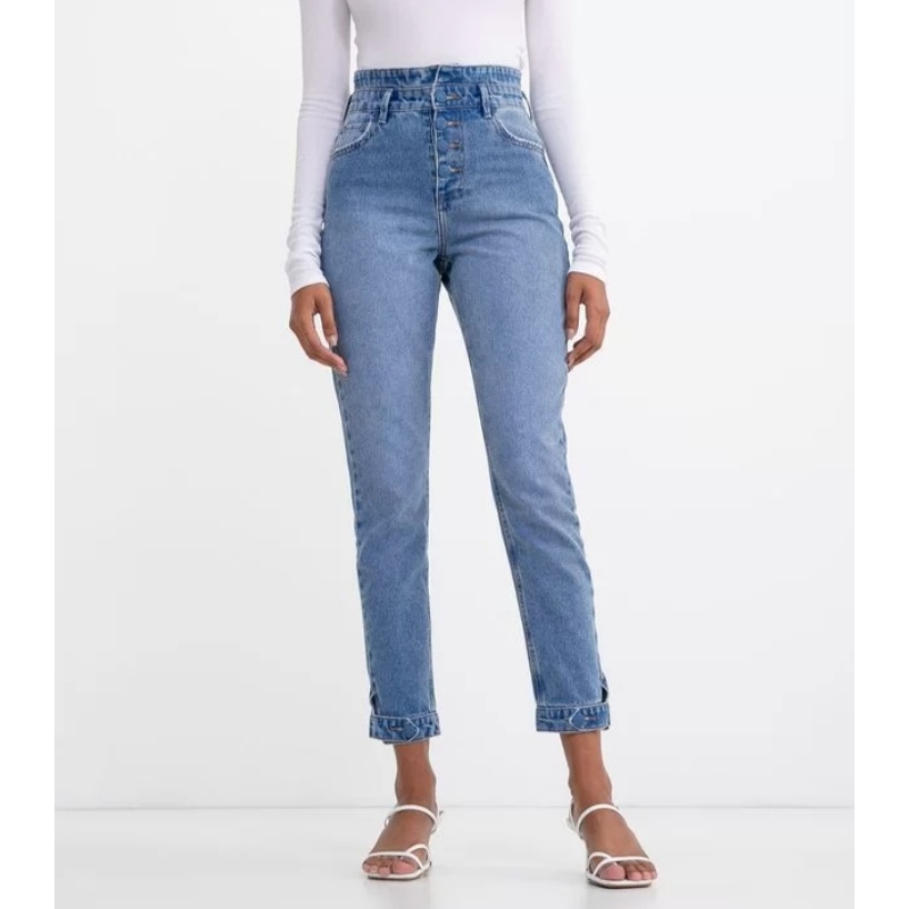 Calça jeans best sale branca feminina renner