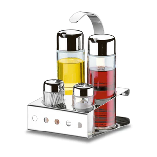 Galheteiro Brinox Parma - 5 Peças Aço Inox - Utensílio de Cozinha em Oferta na Shopee