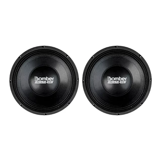 Kit 2 Alto Falante Woofer Bomber 12 Pol Atrack 4 Ohms 400W Rms