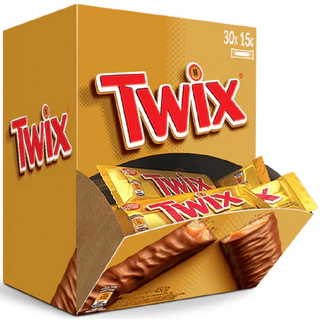 Chocolate Twix 15g Mars Caixa Com 30 Unidades