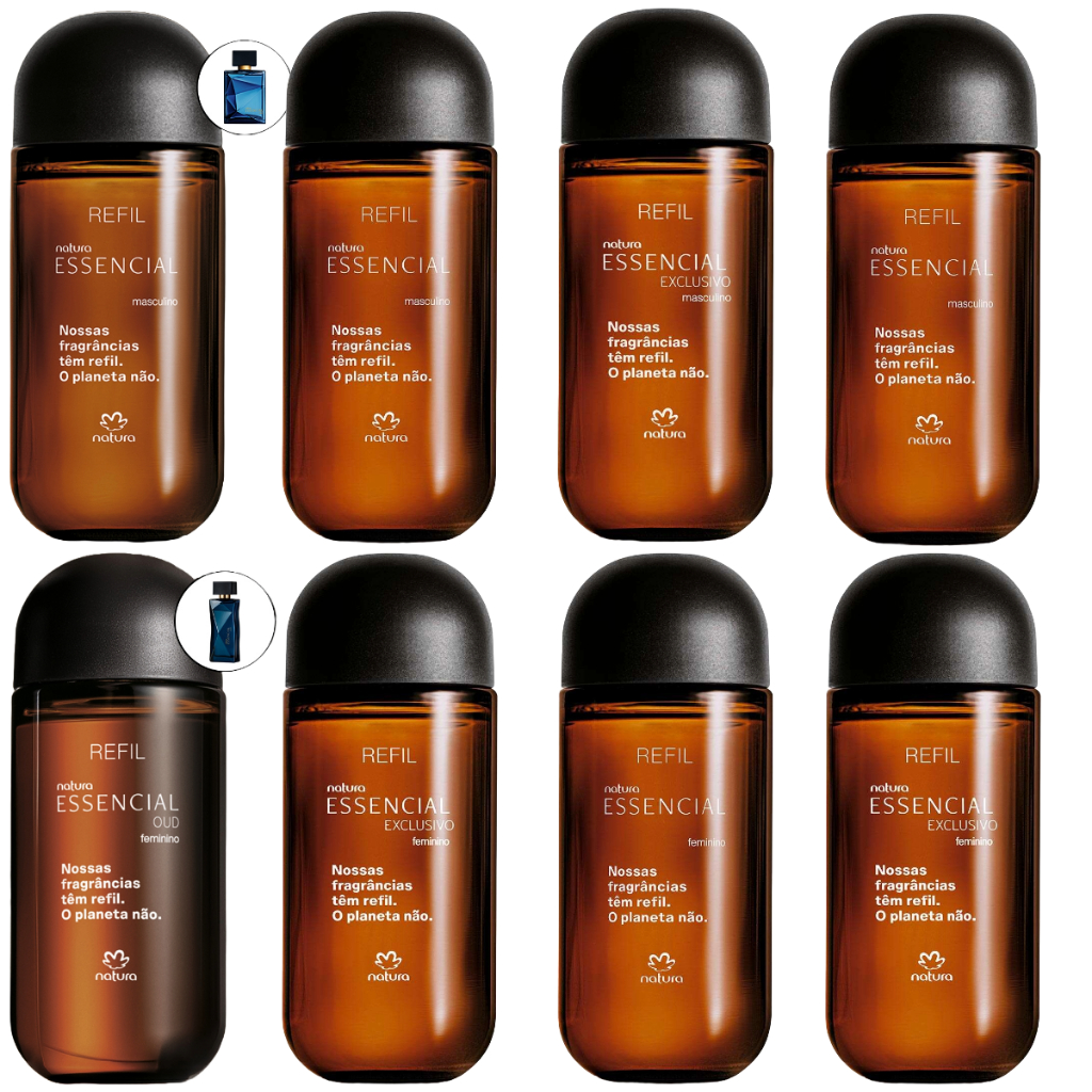 Refil essencial masculino ou femi. 100ml