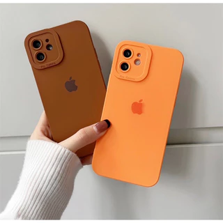 Capa Capinha Case Aveludada Por dentro Modelo Quadrada Com Proteção na Câmera Para iPhone 14 14PRO 14PRO MAX 14MAX 14PLUS