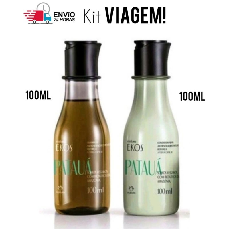 Natura Ekos Patauá Kit Viagem Shampoo e Condicionador 2× 100ml Cada ...