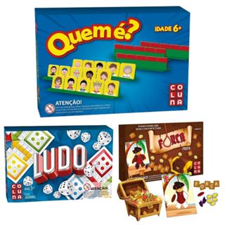 Jogo Quem é ( Estilo cara a cara) + O Equilibrista Maluco+ Mimica+ Ludo- 04  Jogos Divertidos