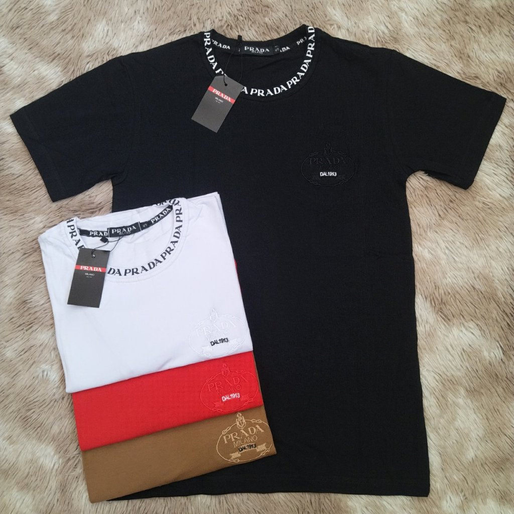 Camisa Peruana PRAD. Com escrita na Gola - 40.1 com elastano -Malha premium