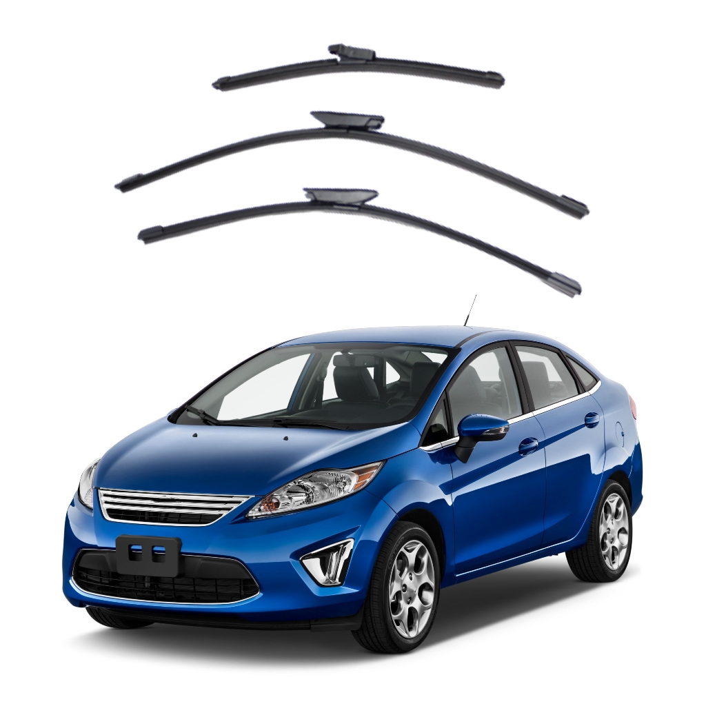 Kit Palheta Limpador Parabrisa Proteção Chuva Ford New Fiesta 2011 à 2023