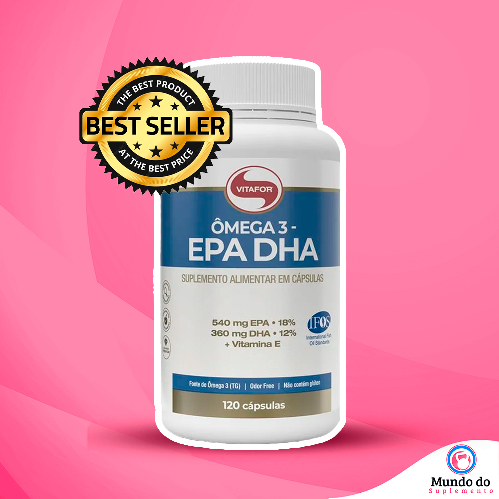 ÔMEGA 3 EPA DHA 1000mg 120 Cápsulas - Vitafor | Shopee Brasil