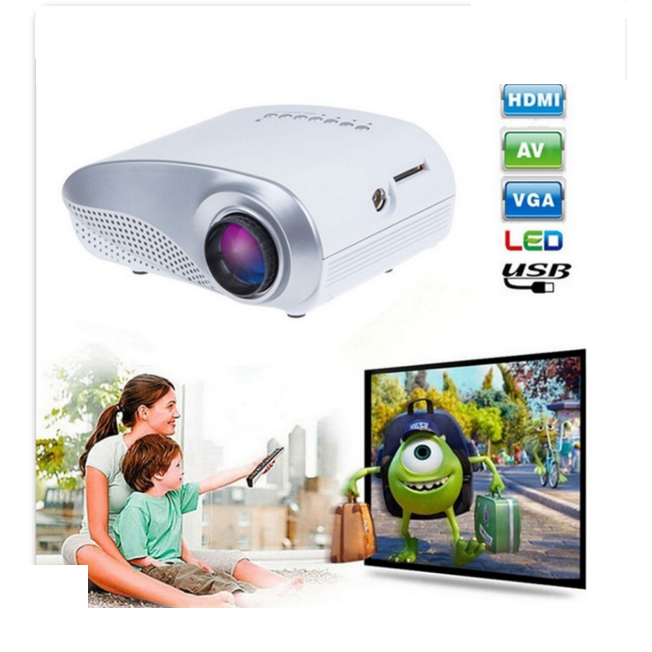 Mini Projetor Led RD-802 100 Pol 2000 Lumens Hdmi Usb Sd Tv | Shopee Brasil