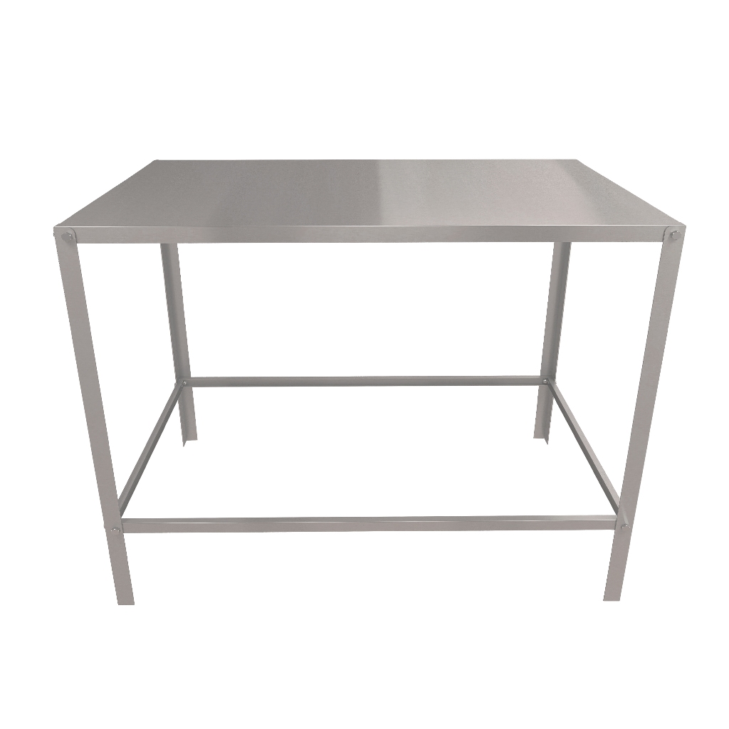 Bancada Mesa Central Tampo Inox 93 Industria